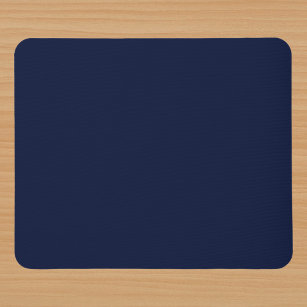 Midnight Navy Blue Solid Colour Mouse Pad