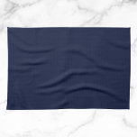 Midnight Navy Blue Solid Colour Tea Towel<br><div class="desc">Midnight Navy Blue Solid Colour</div>