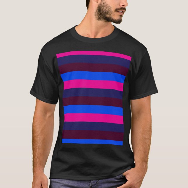 Midnight neon stripes T-Shirt (Front)