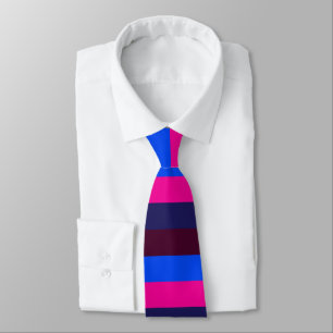 Midnight neon stripes tie