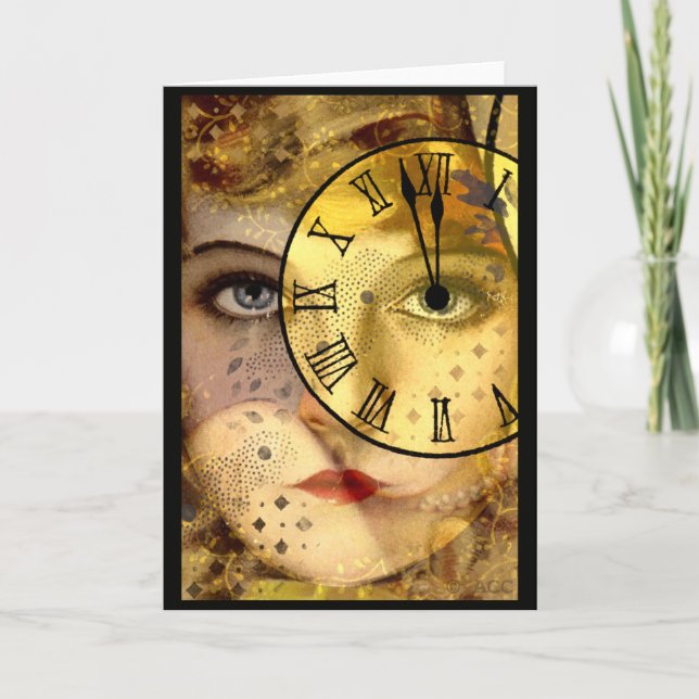 Midnight New Year's Eve Card (Front)