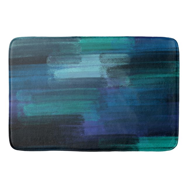 Midnight Ocean Bath Mat (Front)