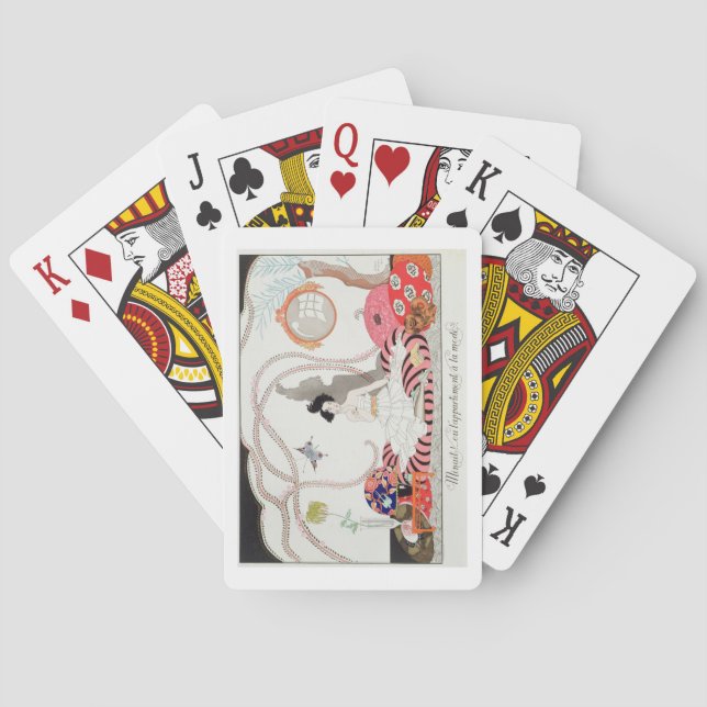 Midnight! or The Fashionable Apartment, 1920 (poch Playing Cards (Back)