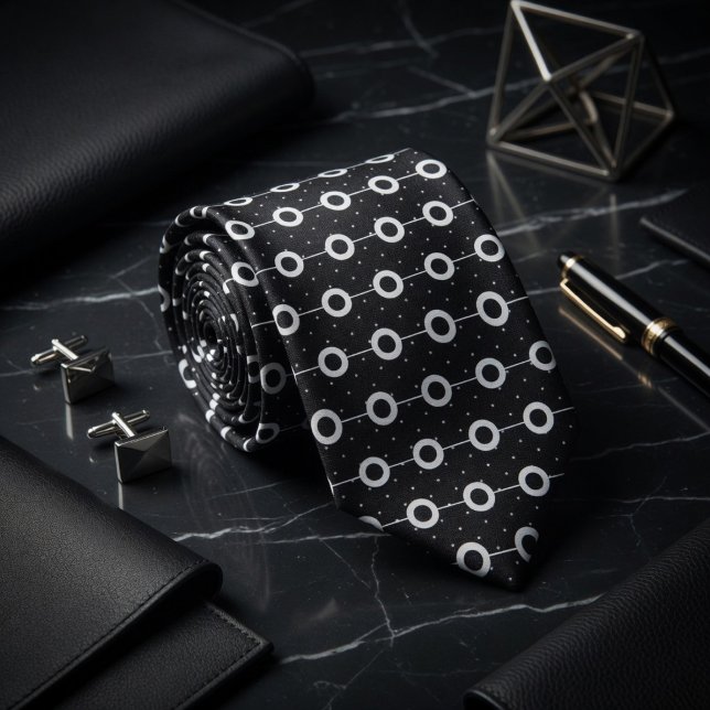 Midnight Orbit Polka Dot Pattern Tie (Creator Uploaded)