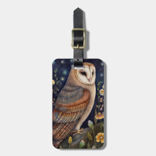 Midnight Owl Luggage Tag