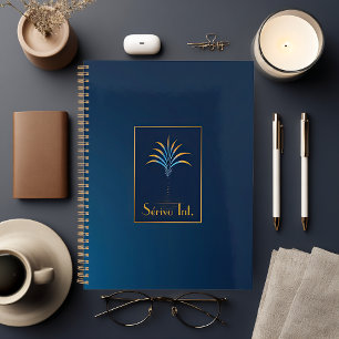 Midnight Palm Collection Luxury Navy Blue Planner