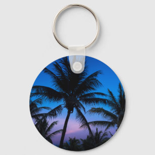 Midnight Palms Key Ring
