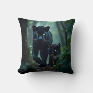 Midnight Paws: Felini’s Panther Pal Cushion