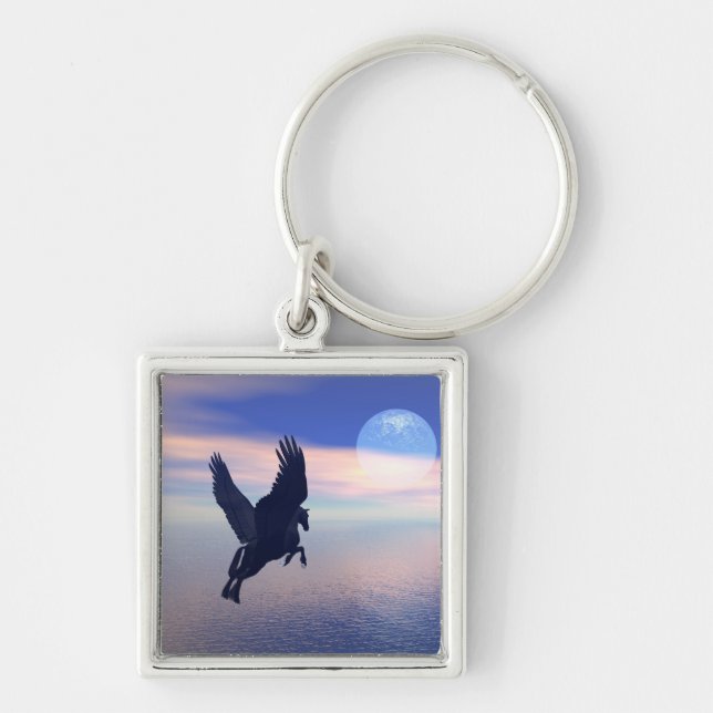 Midnight Pegasus Key Ring (Front)