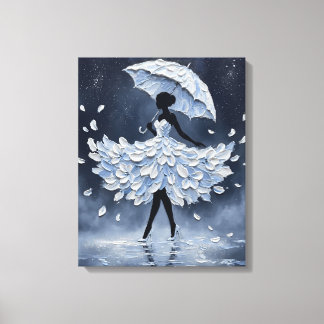 Midnight Petal Walz Canvas Print
