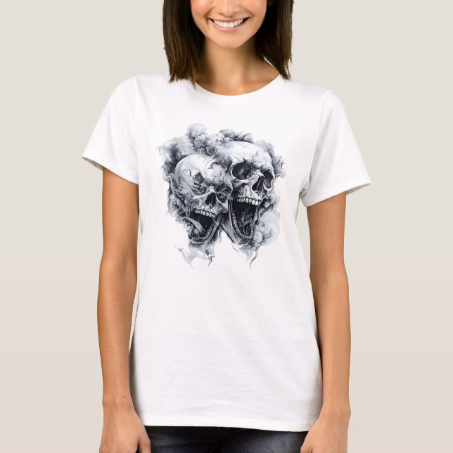 Midnight Phantom Skull T-Shirt (Front)