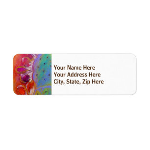 "Midnight Prickly Pear" Return Address Labels smal