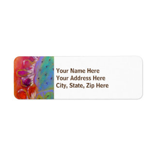 "Midnight Prickly Pear" Return Address Labels smal