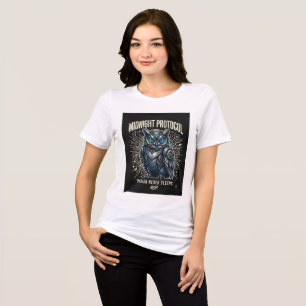Midnight Protocol Owl T-Shirt Tri-Blend Shirt