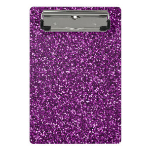 Midnight Purple Glitter Mini Clipboard