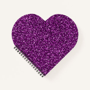 Midnight Purple Glitter Notebook