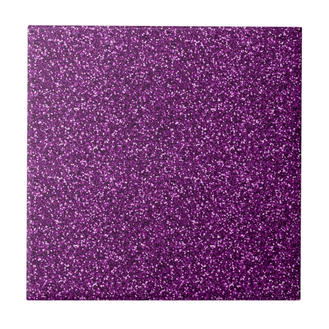Midnight Purple Glitter Tile (Front)
