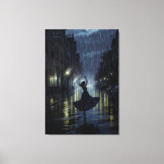 Midnight Rain Dance  Canvas Print