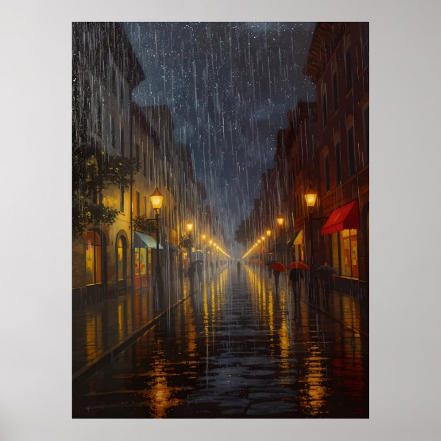 Midnight Rain in the City  Poster (Front)