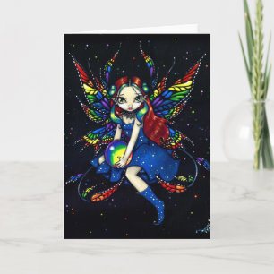 "Midnight Rainbow" Greeting Card