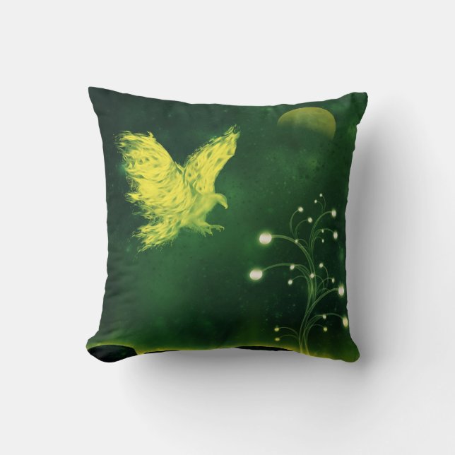 Midnight raptor cushion (Front)