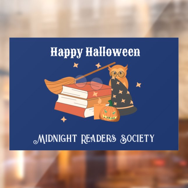 Midnight Readers Society Halloween Window Cling (Sheet 2)