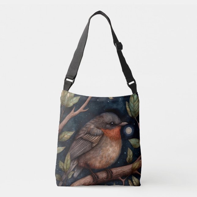 Midnight Robin Crossbody Bag (Front)