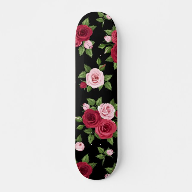 Midnight Roses Skateboard (Front)