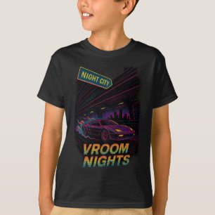 Midnight Run – Neon Retro City Drive T-Shirt