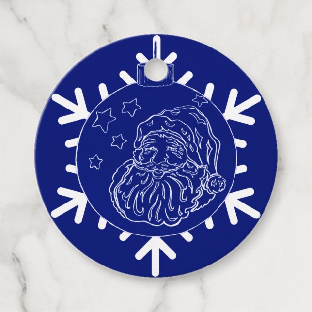 Midnight Santa Favour Tags (Front)