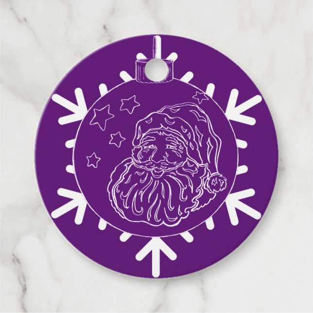 Midnight Santa Favour Tags (Front)