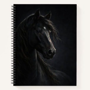 Midnight Sky Horse Art Notebook