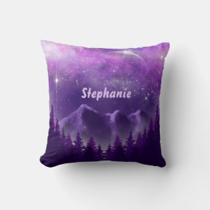 Midnight Sky Purple Cushion