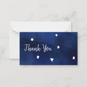 Midnight sky with stars card