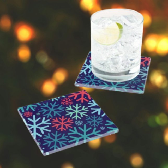 Midnight Snowfall Drink Coaster (Creator Uploaded)