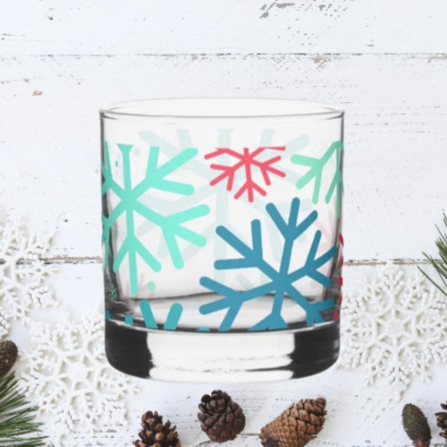 Midnight Snowfall – Snowflake Rocks Glass (Creator Uploaded)