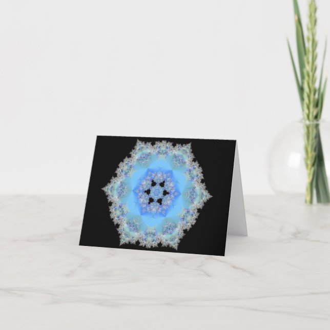 Midnight Snowflake Card (Front)