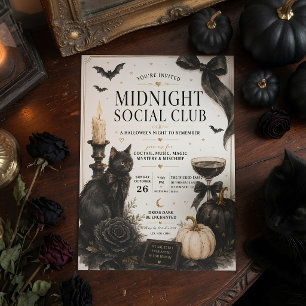 Midnight Social Club Halloween Party Holiday Card