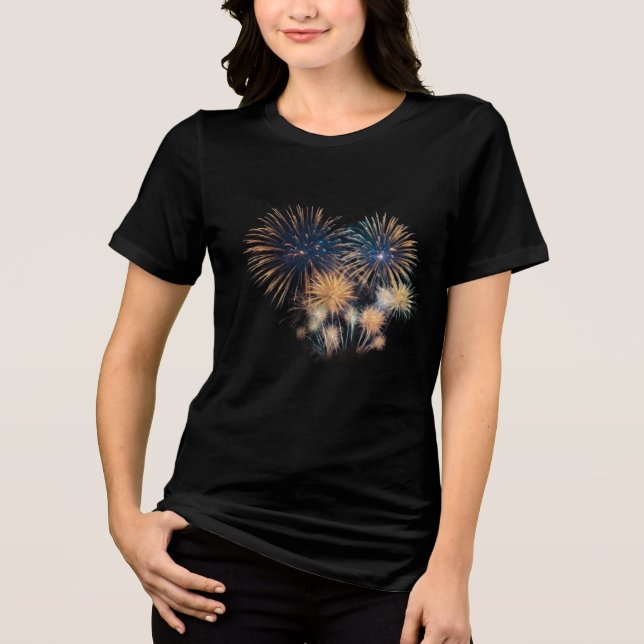 Midnight Spark: Fireworks 2026 Long Sleeve Tee (Front)