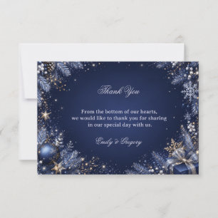 Midnight Sparkle Framed Thank You Card