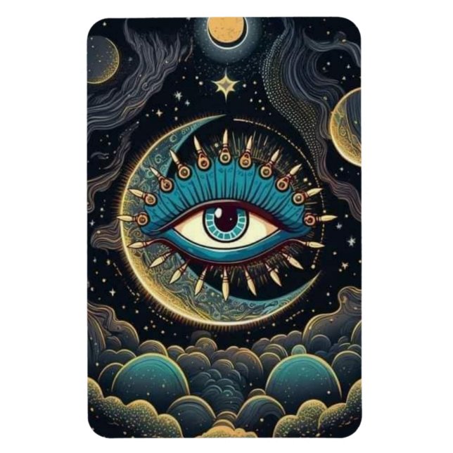 Midnight Starry Centre Eye Magnet (Vertical)