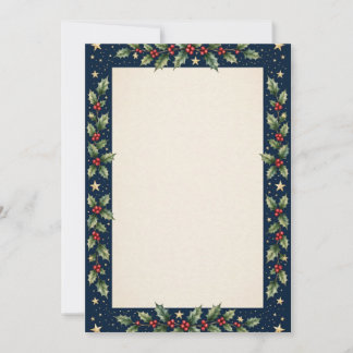 Midnight Stars Christmas Invitation