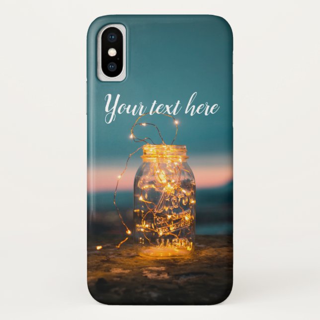 Midnight String Lights Jar Case-Mate iPhone Case (Back)