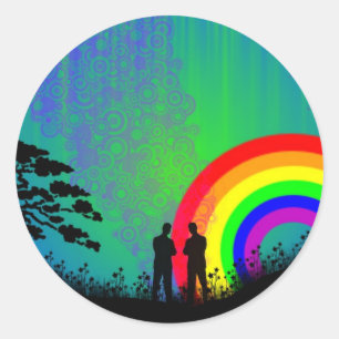 Midnight Summer Dream Classic Round Sticker