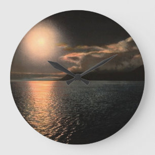 Midnight Sun Large Clock