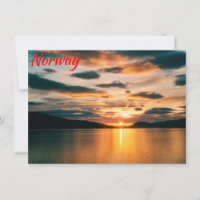 Midnight Sun, northern Norway card