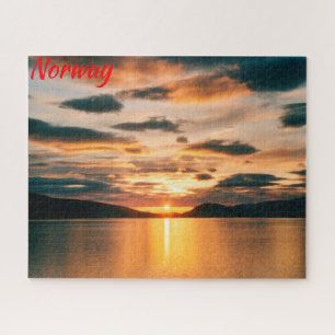Midnight Sun, northern Norway Jigsaw Puzzle