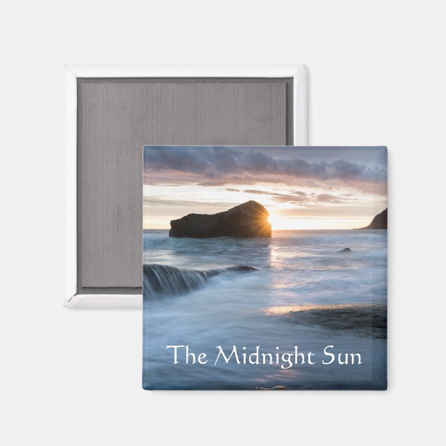 Midnight Sun Norway Magnet (Front/Back)