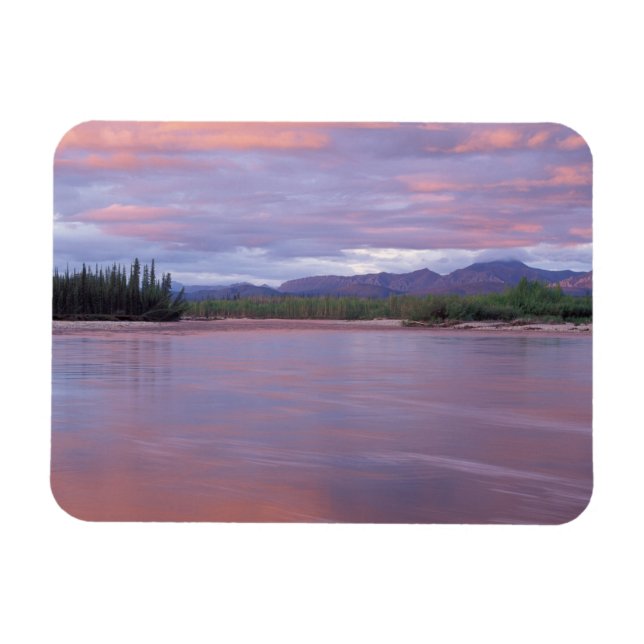 midnight sun over the MacKenzie River, off the Magnet (Horizontal)
