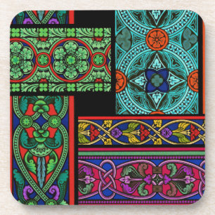 Midnight Sun Stained Glass Coaster